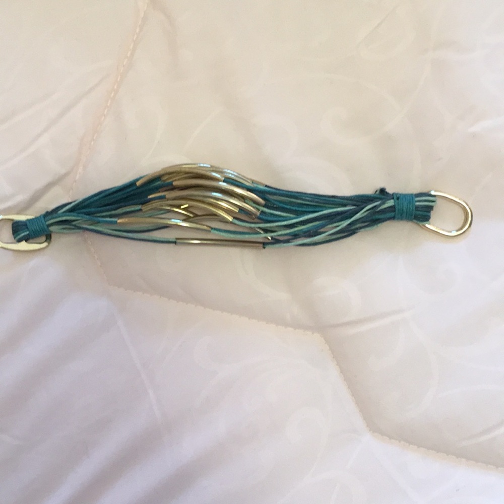 Teal & Gold Bracelet
